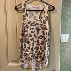 Leopard Print Racerback Tank by Phil Love Brand.